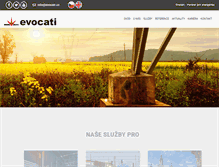Tablet Screenshot of evocati.cz